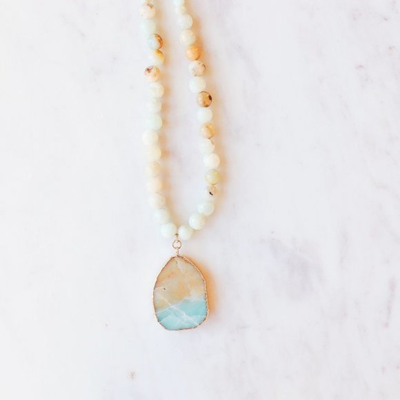 Jewelry - Boho Beach Stone Necklace